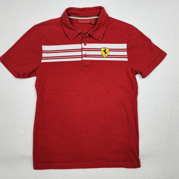Ferrari | Shirts | Ferrari Polo Shirt Men Xs Adult Red Collared Cars ...